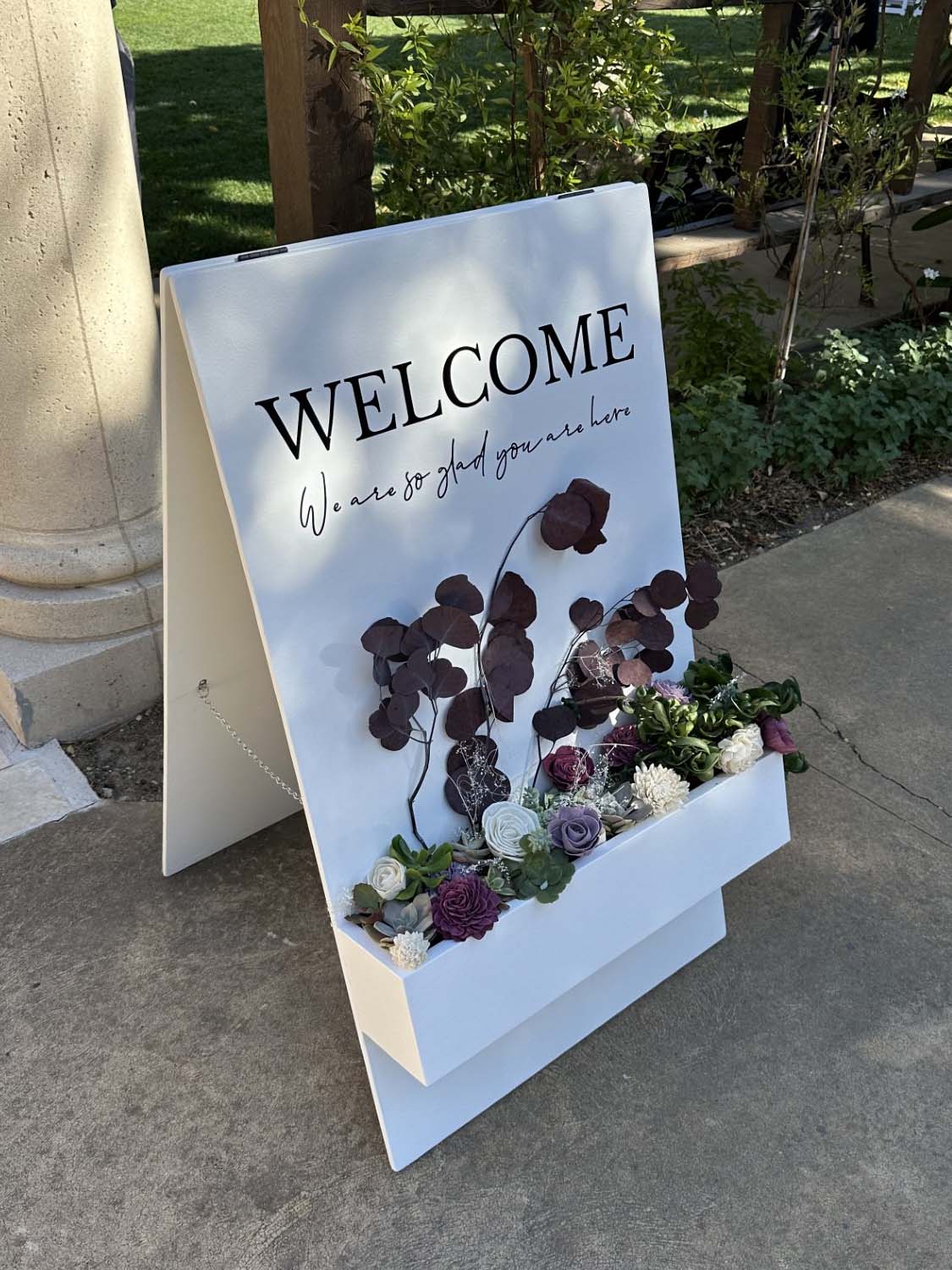 Custom wedding backdrop. A-Frame style.