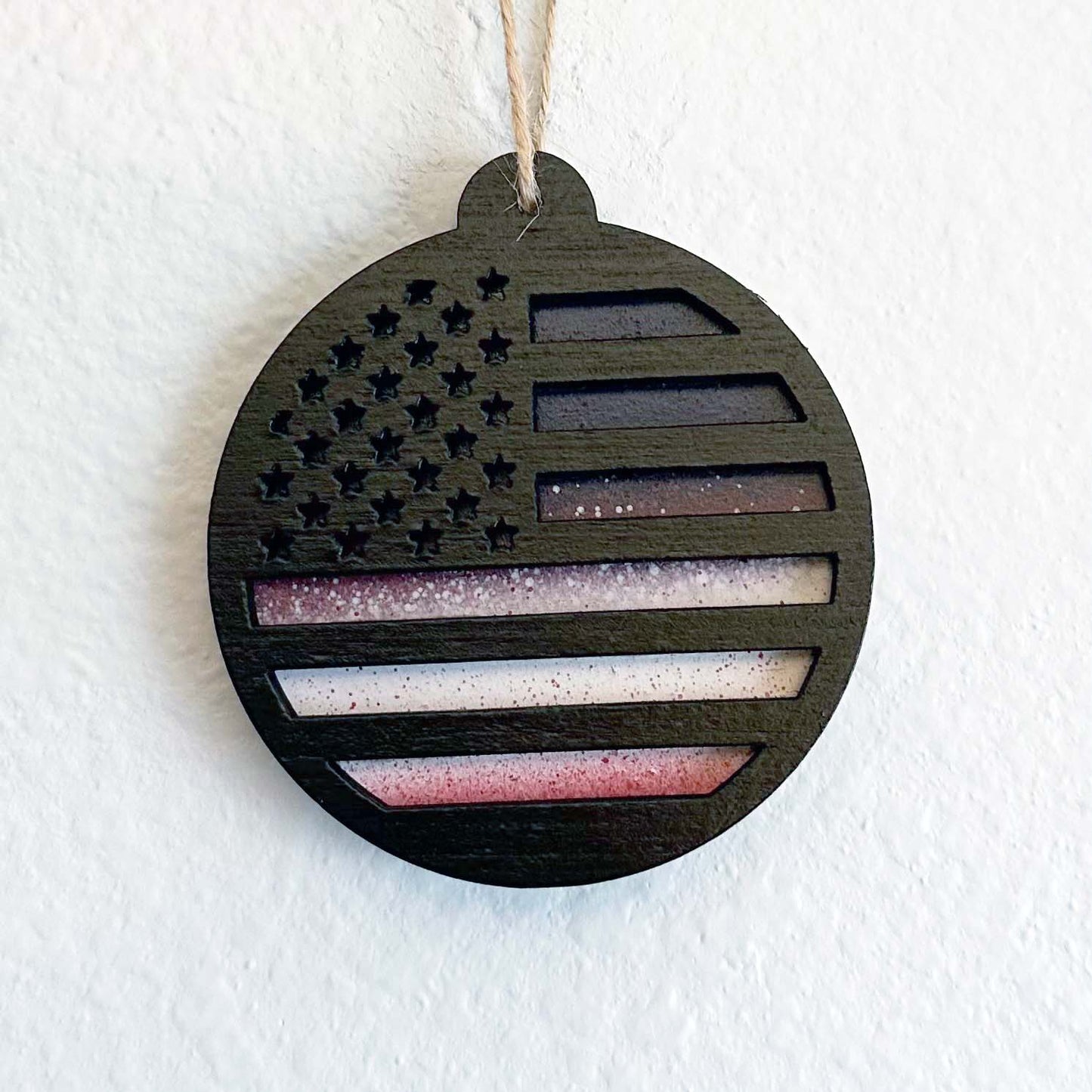 Handmade wood Christmas ornaments. Beach, turtle, Hawaiian, octopus, sports, patriotic, pop culture, Star Wars, and Marvel themed. And there's donuts! Variety of color options available. Custom and personalization options. Made by Space Rubber Ducky Designs in the USA.