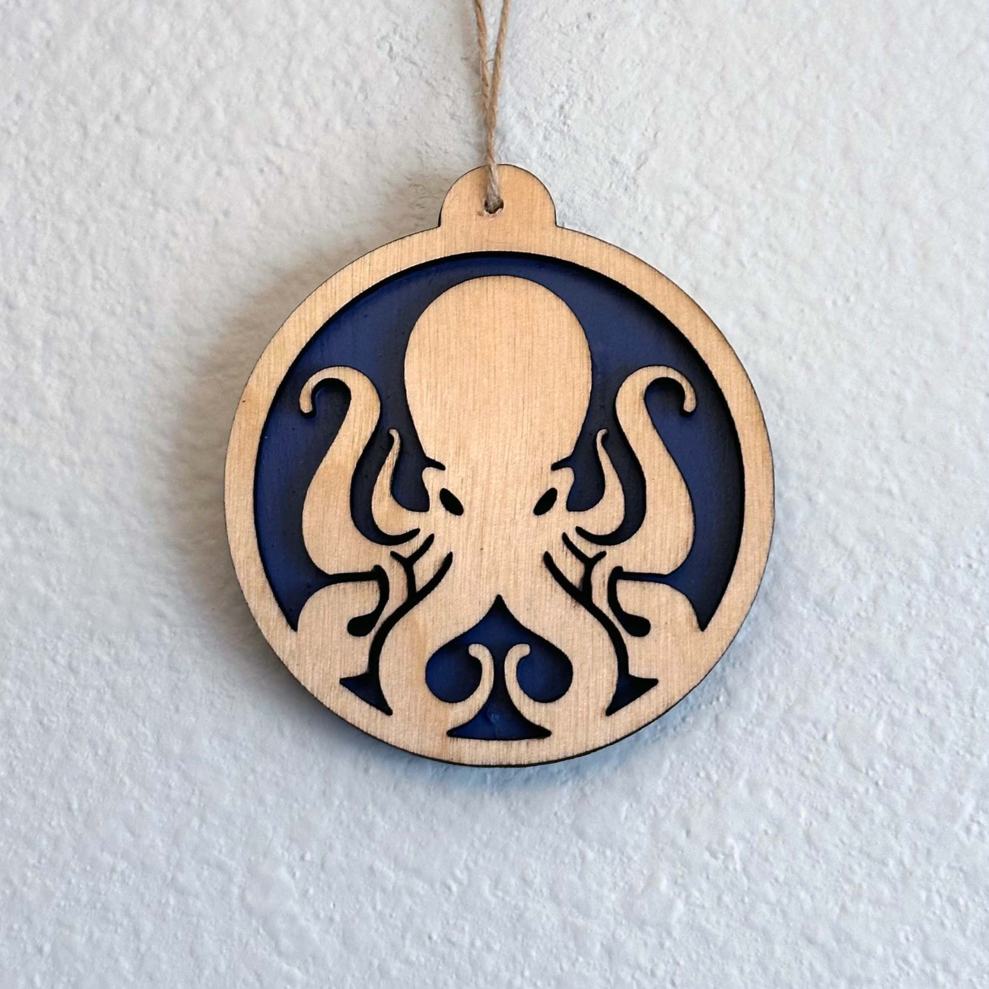 Handmade wood Christmas ornaments. Beach, turtle, Hawaiian, octopus, sports, patriotic, pop culture, Star Wars, and Marvel themed. And there's donuts! Variety of color options available. Custom and personalization options. Made by Space Rubber Ducky Designs in the USA.