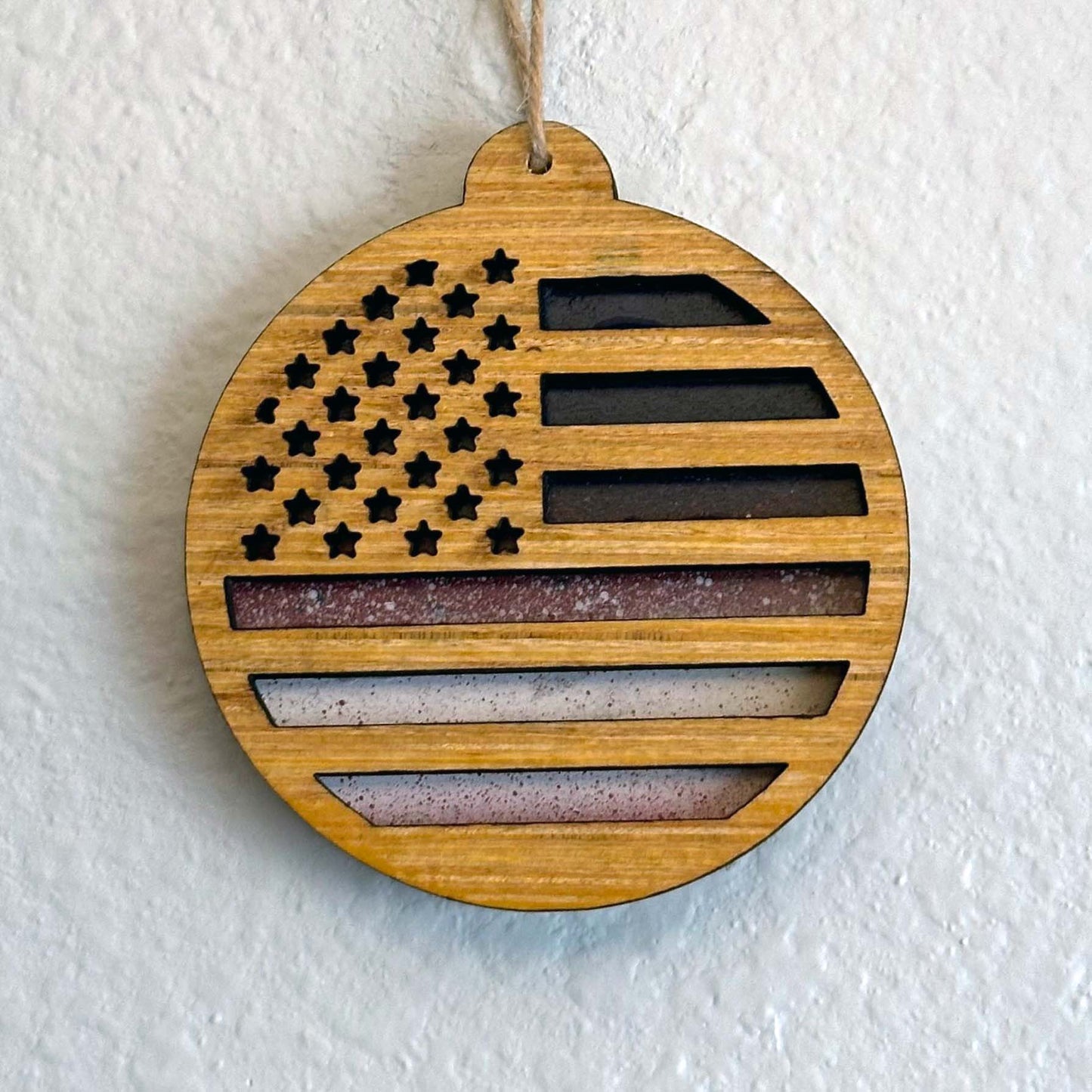Handmade wood Christmas ornaments. Beach, turtle, Hawaiian, octopus, sports, patriotic, pop culture, Star Wars, and Marvel themed. And there's donuts! Variety of color options available. Custom and personalization options. Made by Space Rubber Ducky Designs in the USA.
