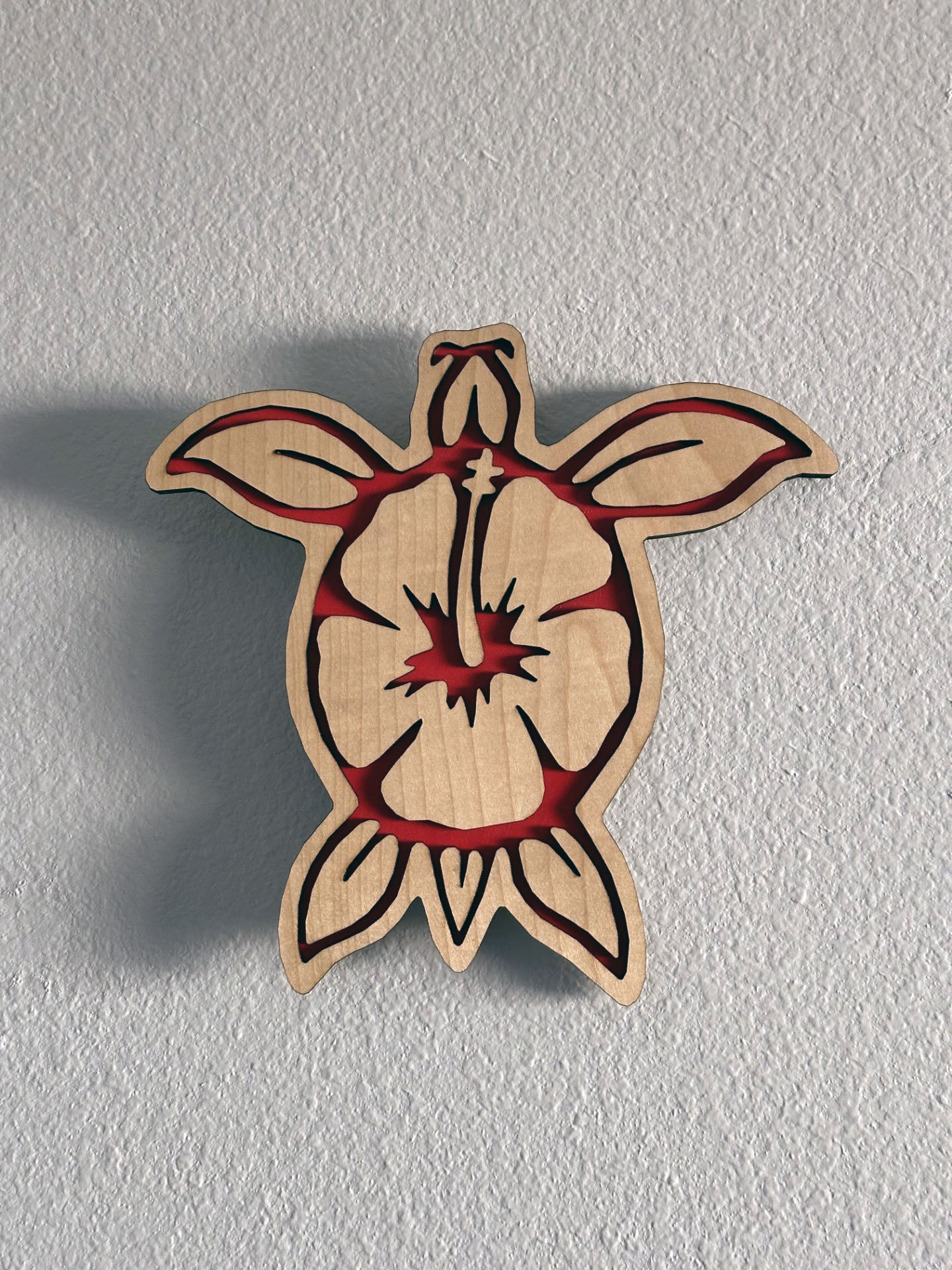 Brighten up your living space with some colorful turtle decor! Each piece of wall art features a sea turtle with hibiscus flower and an inlay color. Variety of colors and wood stains. A thoughtful gift for friends, loved ones, teacher appreciation! Handmade by Space Rubber Ducky Designs in Southern California, USA.